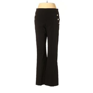 Roz & Ali Slip On Navy Button Detail Dress Pants